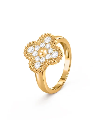 Diamond Clover Ring